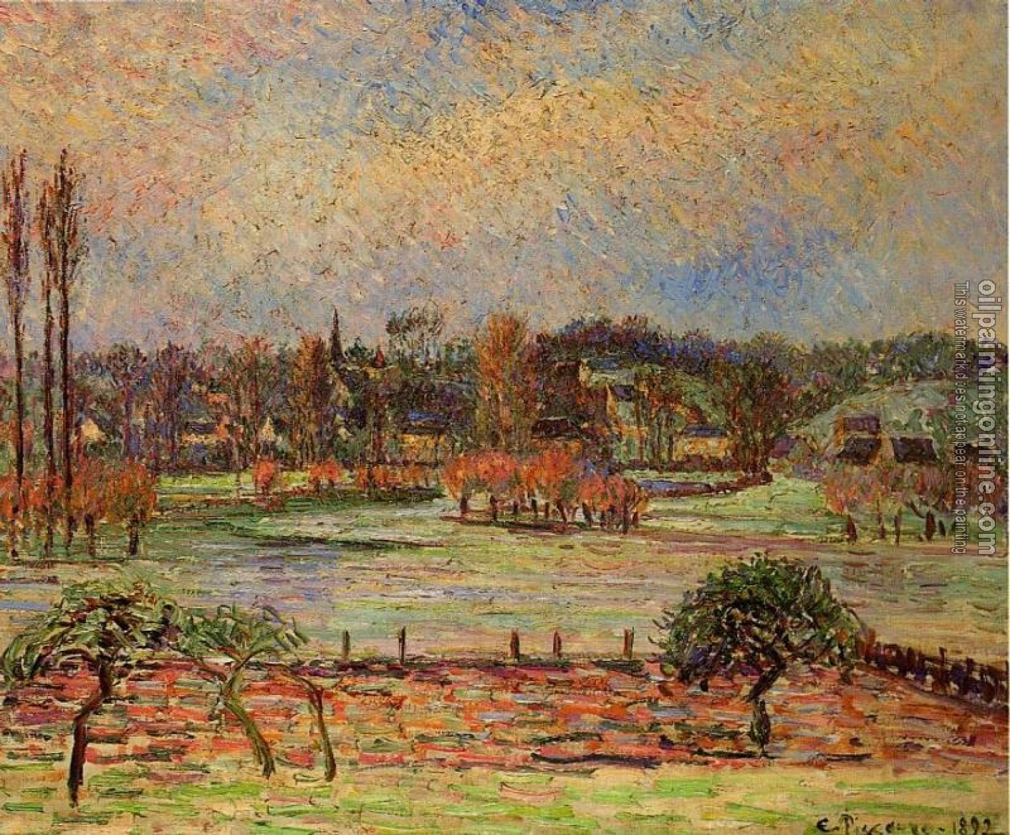 Pissarro, Camille - Flood, Morning Effect, Eragny